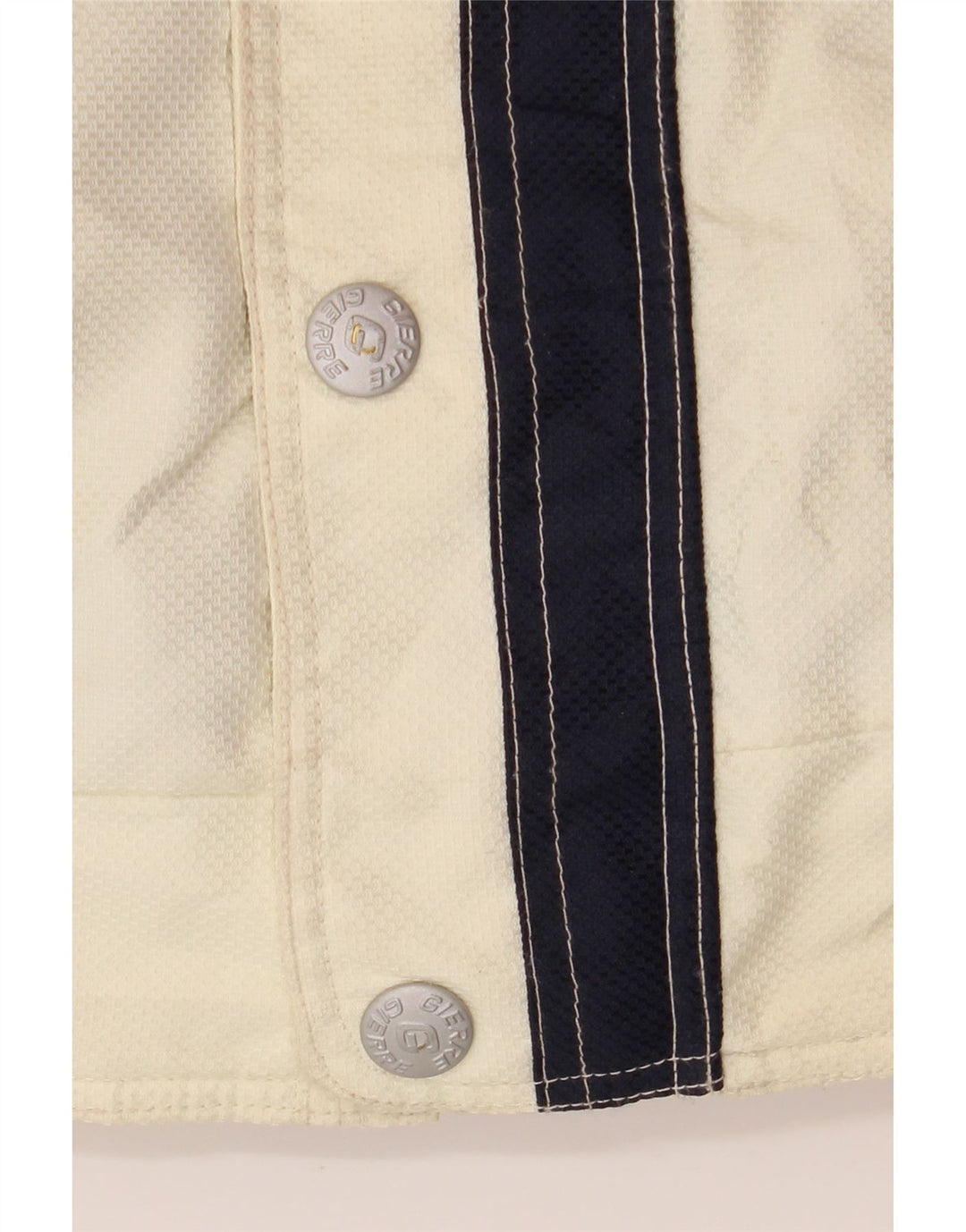 Gierre Mens Hooded Ski Jacket IT 48 Medium Off White Colourblock Polyester