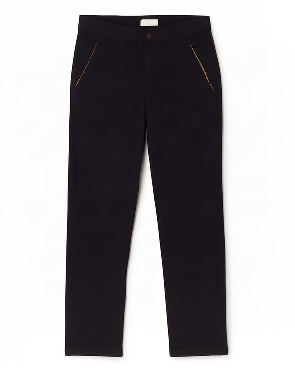 ALVIERO MARTINI Boys Chino Trousers 15-16 Years XL W32 L25 Navy Blue