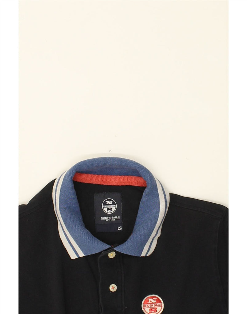 NORTH SAILS Mens Polo Shirt Small Black Cotton | Vintage North Sails | Thrift | Second-Hand North Sails | Used Clothing | Messina Hembry 