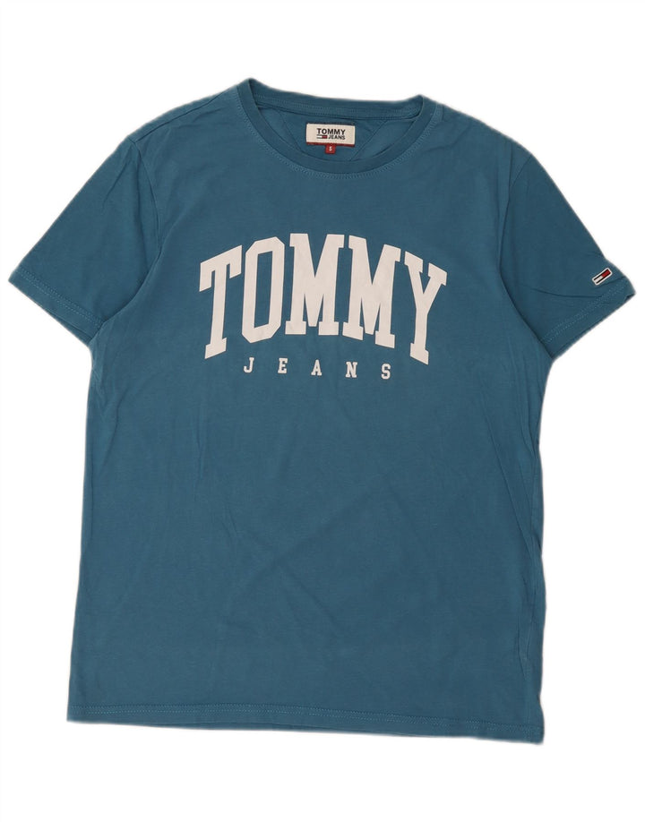 Tommy Hilfiger Mens Graphic T-Shirt Top Small Blue Cotton