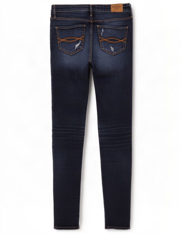 Abercrombie & Fitch Womens Skinny Jeans US 2 XS W26 L31 Navy Blue