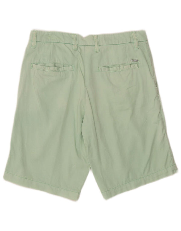 Guess Womens Chino Shorts W28 Medium Green Cotton