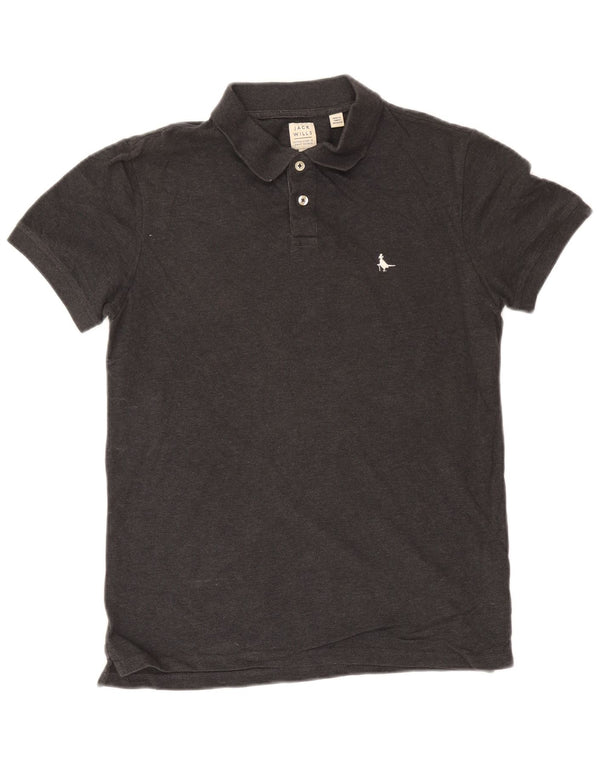 Jack Wills Mens Polo Shirt Small Grey Cotton