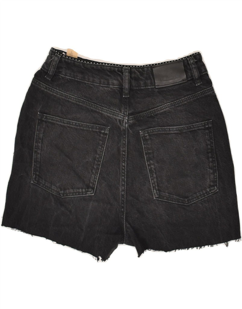 MASSIMO DUTTI Womens Denim Shorts W26 Small Black Cotton | Vintage Massimo Dutti | Thrift | Second-Hand Massimo Dutti | Used Clothing | Messina Hembry 