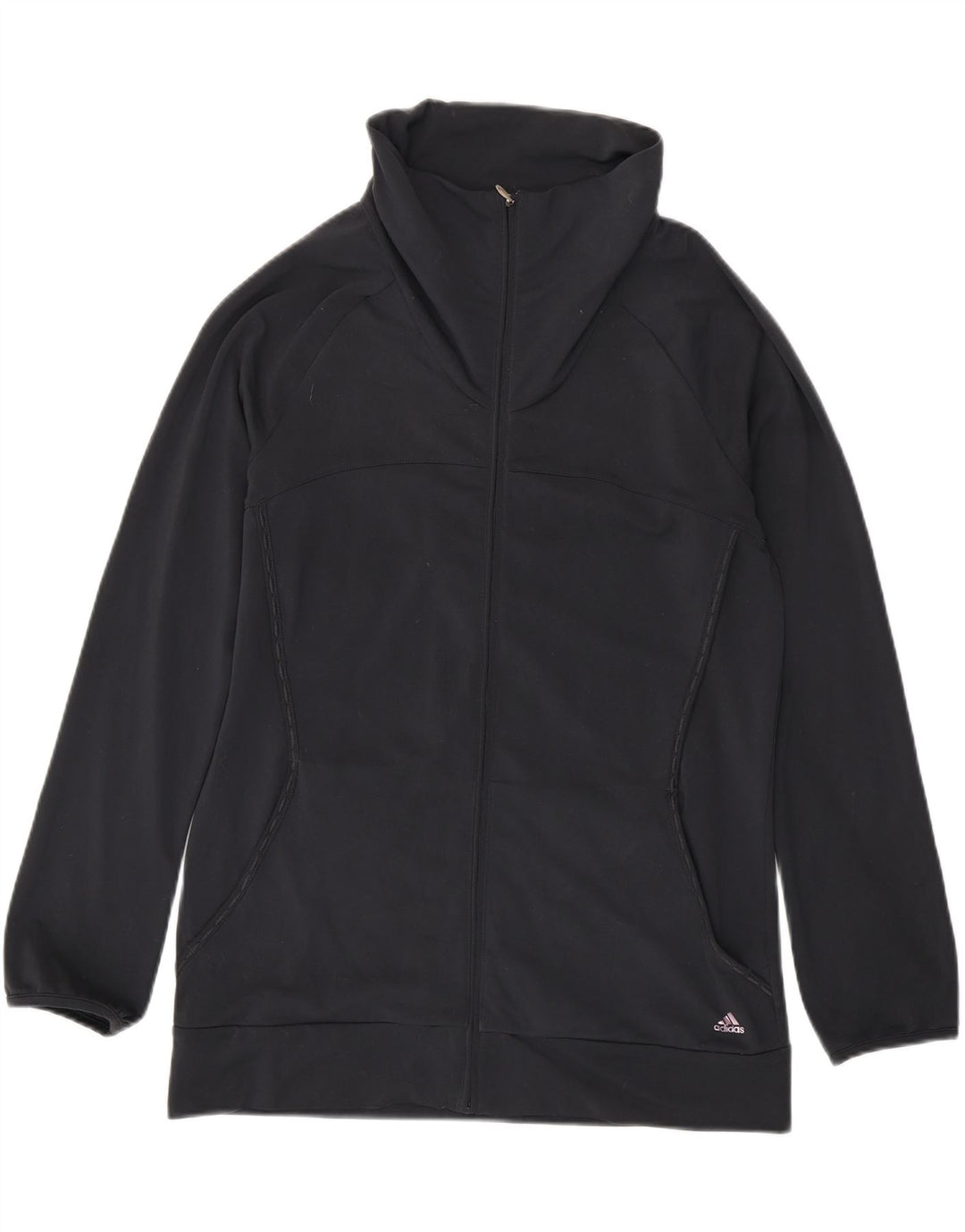 ADIDAS Womens Tracksuit Top Jacket UK 20 XL  Grey Polyester