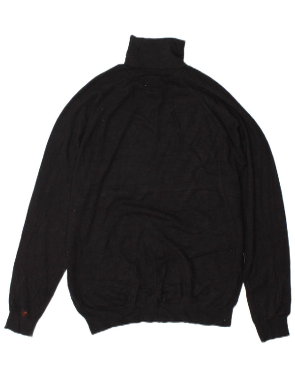 Zara Womens Roll Neck Jumper Sweater UK 10 Small Black
