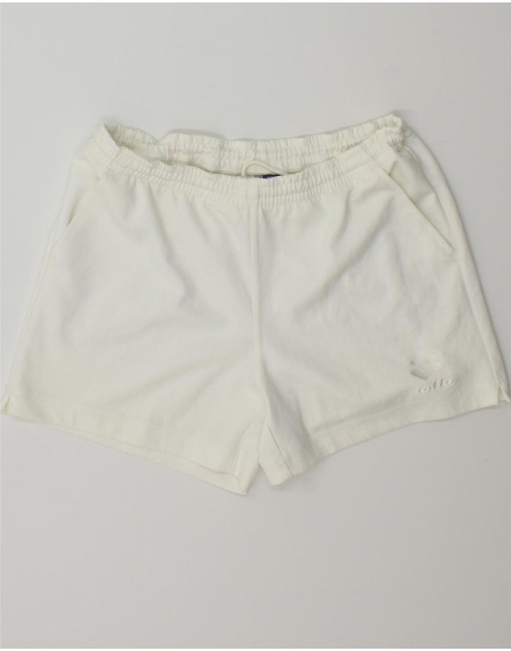 LOTTO Womens Sport Shorts UK 12 Medium White Vintage Lotto and Second-Hand Lotto from Messina Hembry 