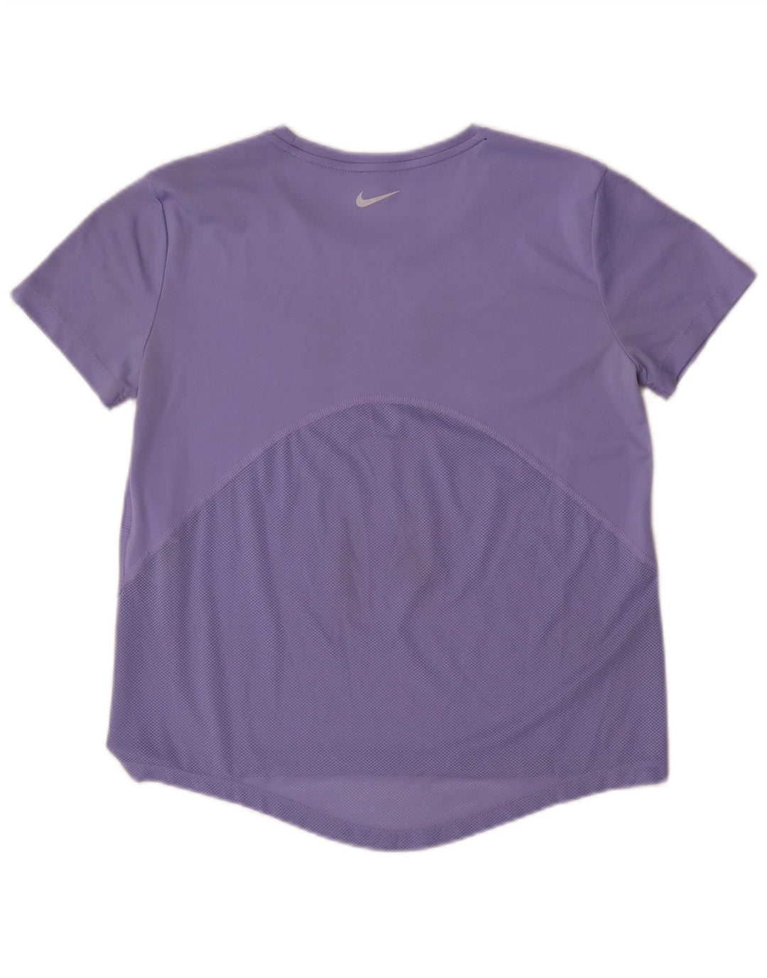Nike Womens Dri Fit T-Shirt Top UK 10 Small Purple Polyester