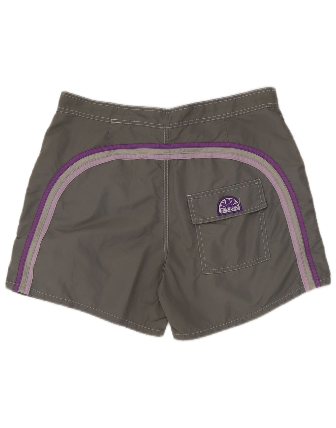 Sundek Mens Swimming Shorts Medium Grey Nylon