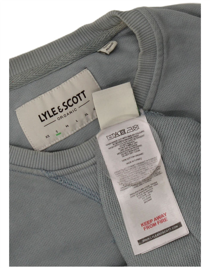 Lyle & Scott Mens Sweatshirt Jumper Small Blue Cotton