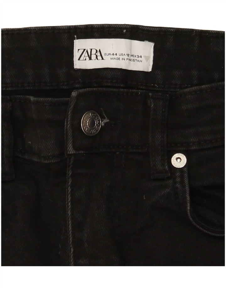 Zara Womens Bootcut Jeans EU 44 XL W34 L25 Black