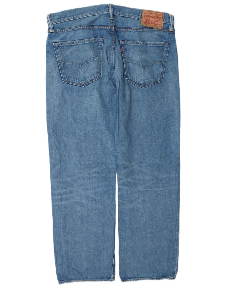 Levi's Mens 504 Straight Jeans W36 L30 Blue Cotton