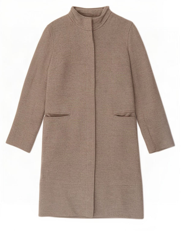 Oasis Womens Overcoat UK 8 Small Grey Wool