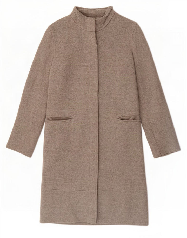 Oasis Womens Overcoat UK 8 Small Grey Wool