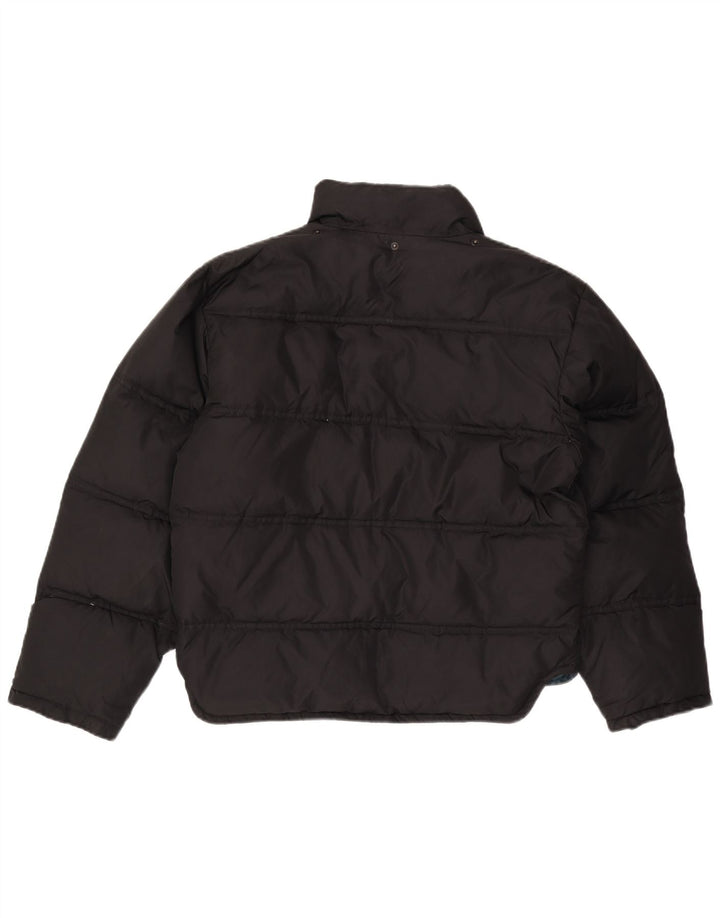 FILA Womens Padded Jacket IT 42 Medium Black Nylon