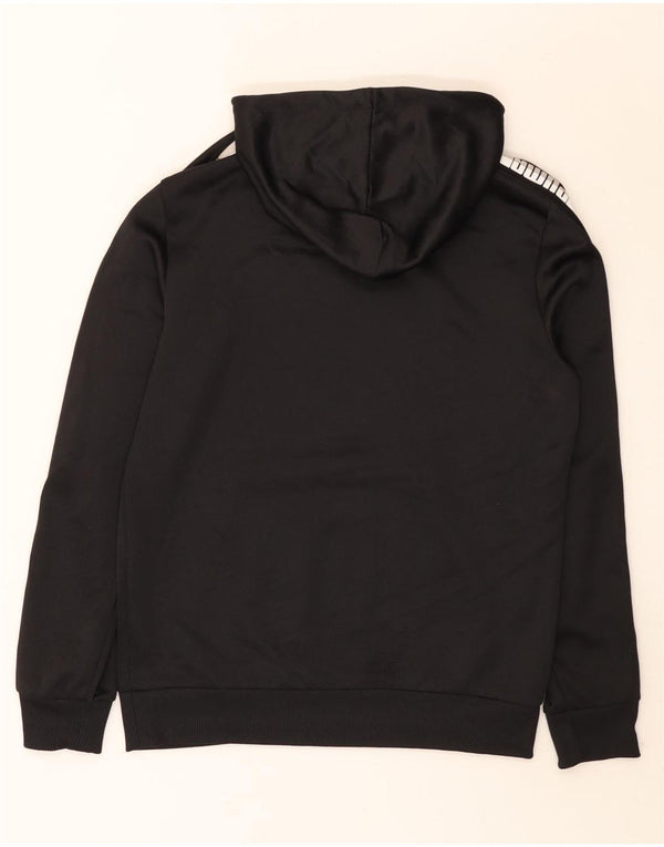 Puma Mens Graphic Hoodie Jumper XS Black Polyester