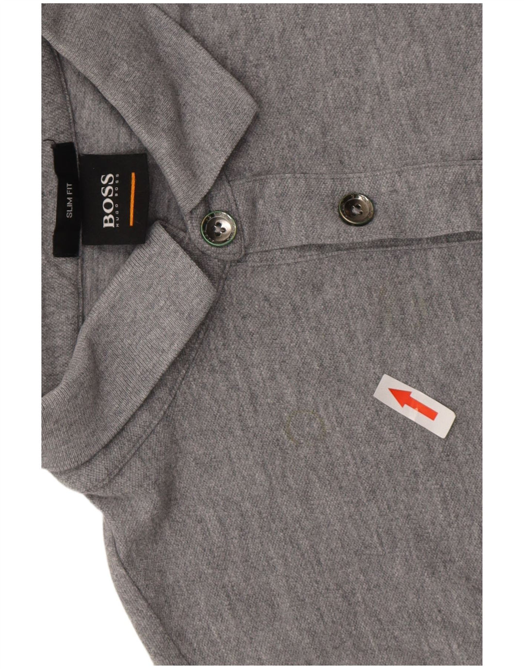 Hugo Boss Mens Slim Fit Polo Shirt Small Grey