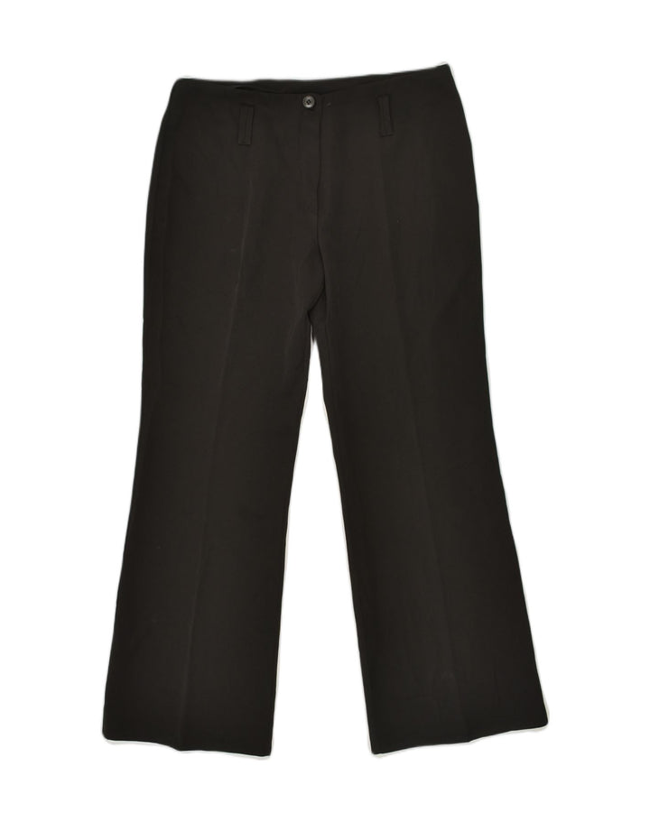 VINTAGE Womens Bootcut Casual Trousers W32 L29  Black Polyester | Vintage Vintage | Thrift | Second-Hand Vintage | Used Clothing | Messina Hembry 