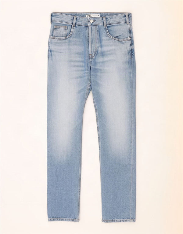 Zara Womens Straight Jeans EU 38 Small W28 L27 Blue
