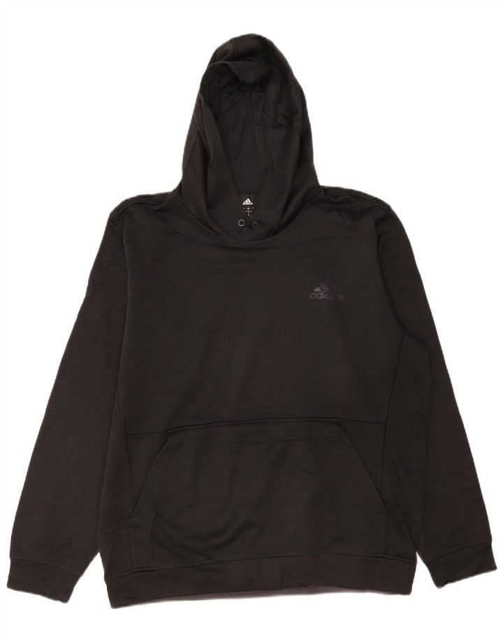 Adidas Mens Climawarm Hoodie Jumper Large Black Polyester
