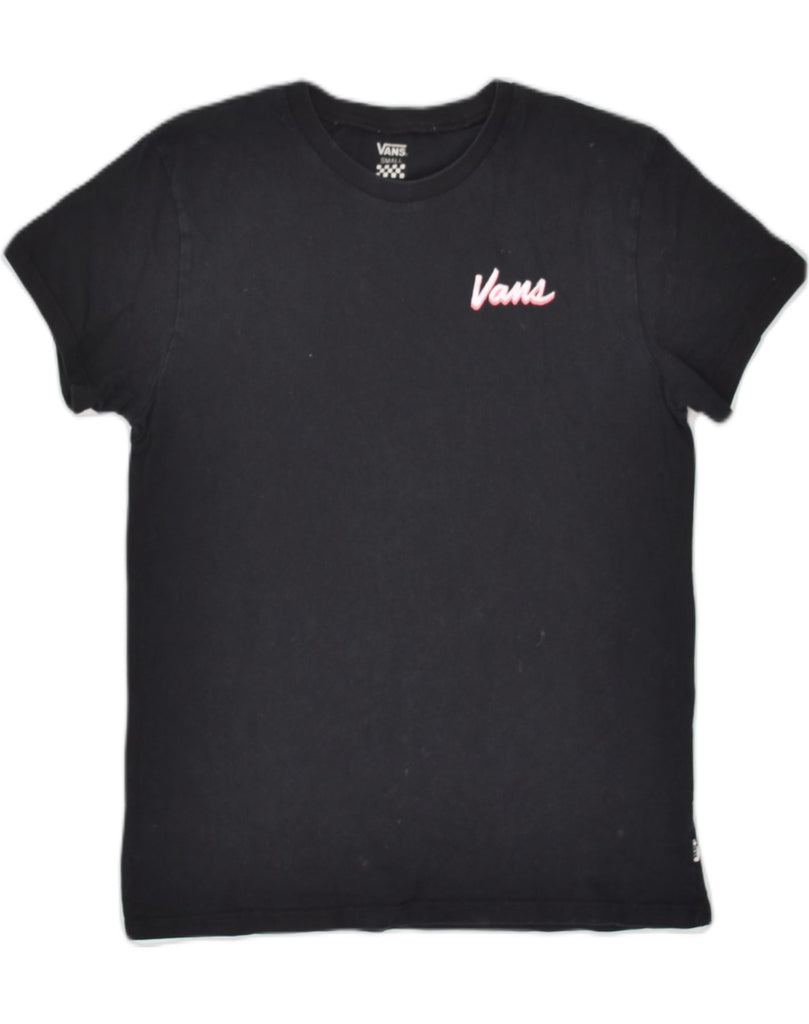 VANS Mens Graphic T-Shirt Top Small Black Cotton | Vintage Vans | Thrift | Second-Hand Vans | Used Clothing | Messina Hembry 