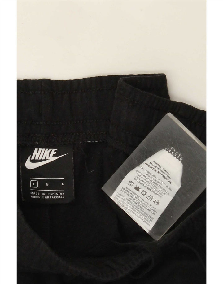 Nike Mens Tracksuit Trousers Joggers Large Black Cotton