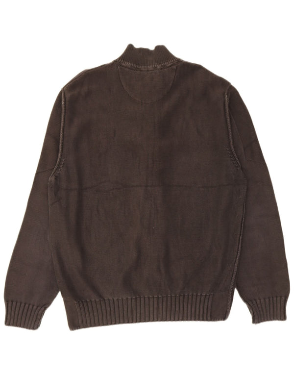 Napapijri Mens Cardigan Sweater 3XL Grey Cotton