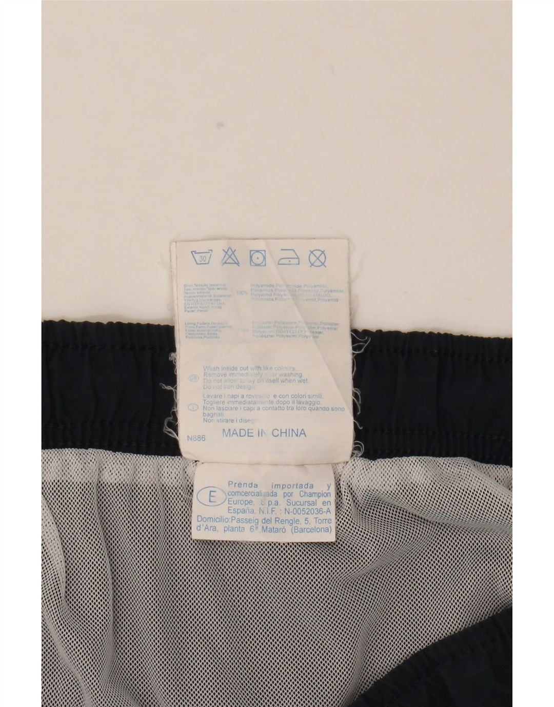 Champion Mens Swimming Shorts 2XL Navy Blue Colourblock