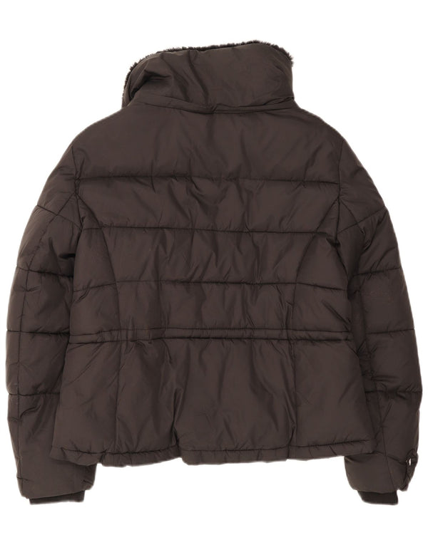 Zara Womens Padded Jacket UK 16 Large Black