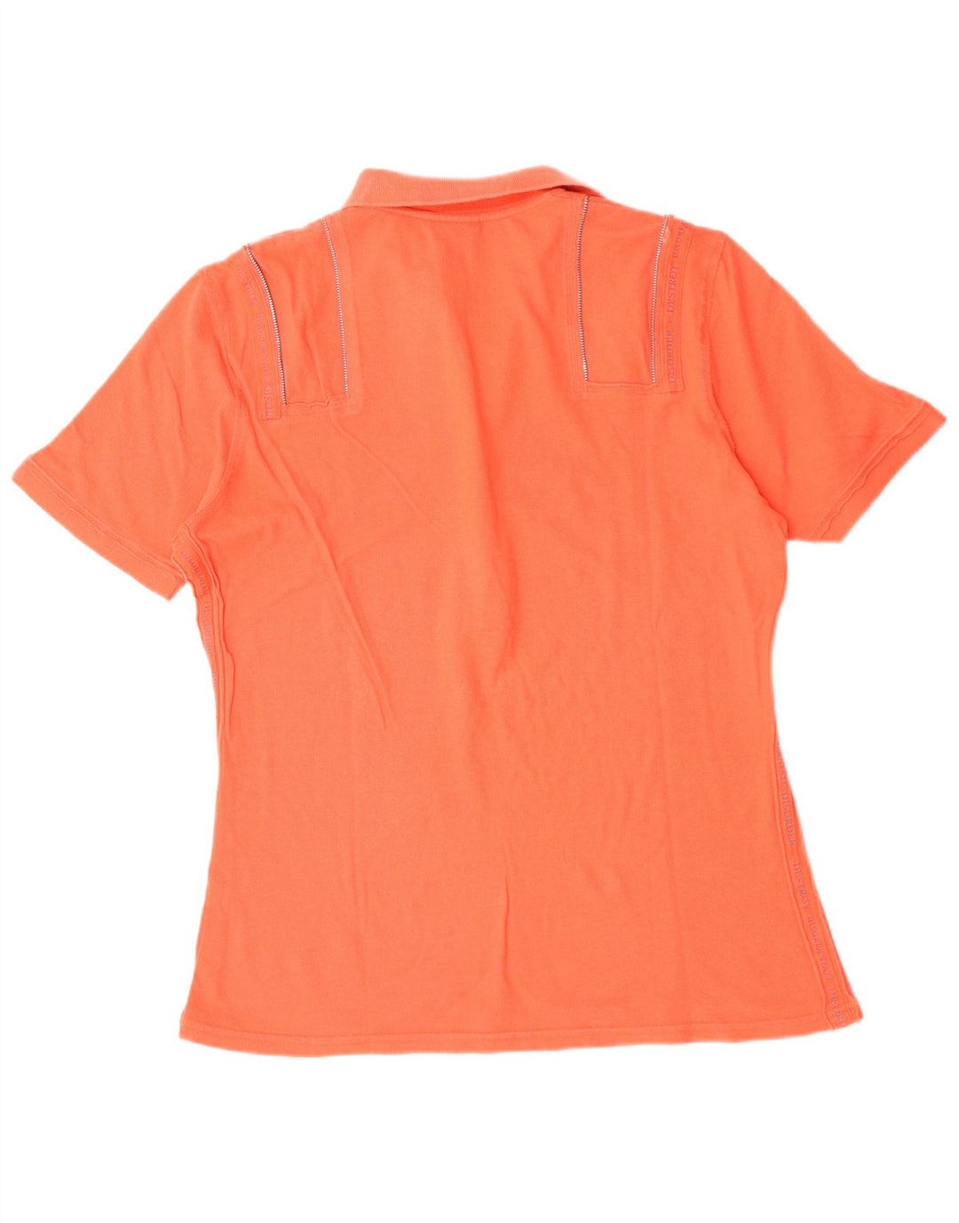 Richmond Womens Polo Shirt UK 16 Large Orange Cotton