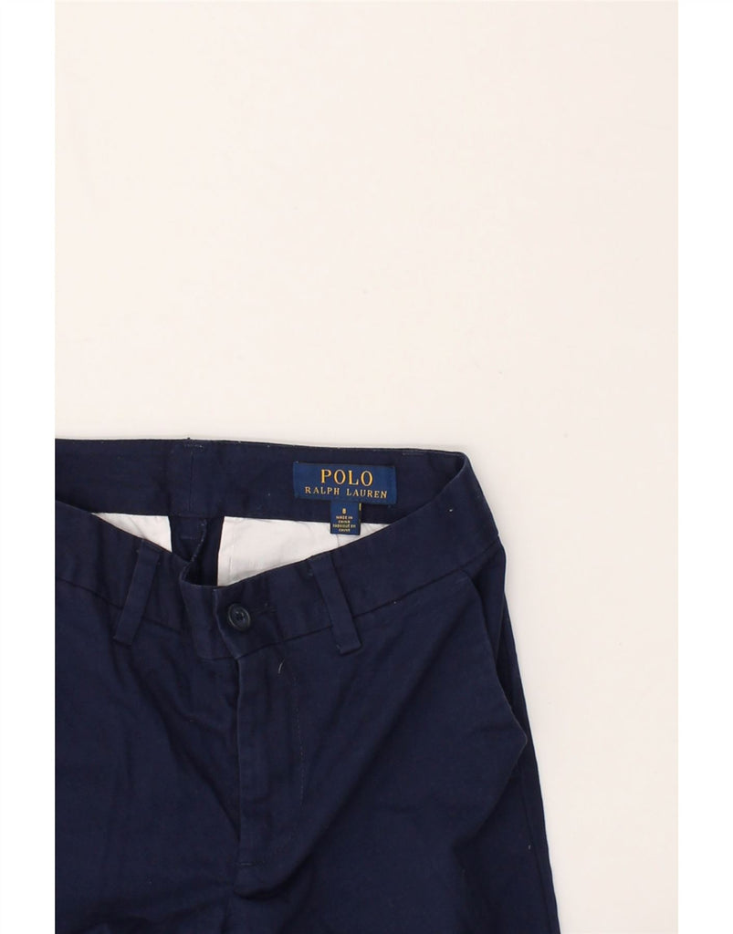 POLO RALPH LAUREN Boys Straight Chino Trousers 7-8 Years W24 L24 Navy Blue | Vintage Polo Ralph Lauren | Thrift | Second-Hand Polo Ralph Lauren | Used Clothing | Messina Hembry 
