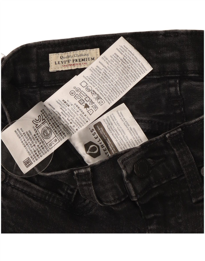 Levi's Womens Skinny Jeans W28 L29 Black Cotton