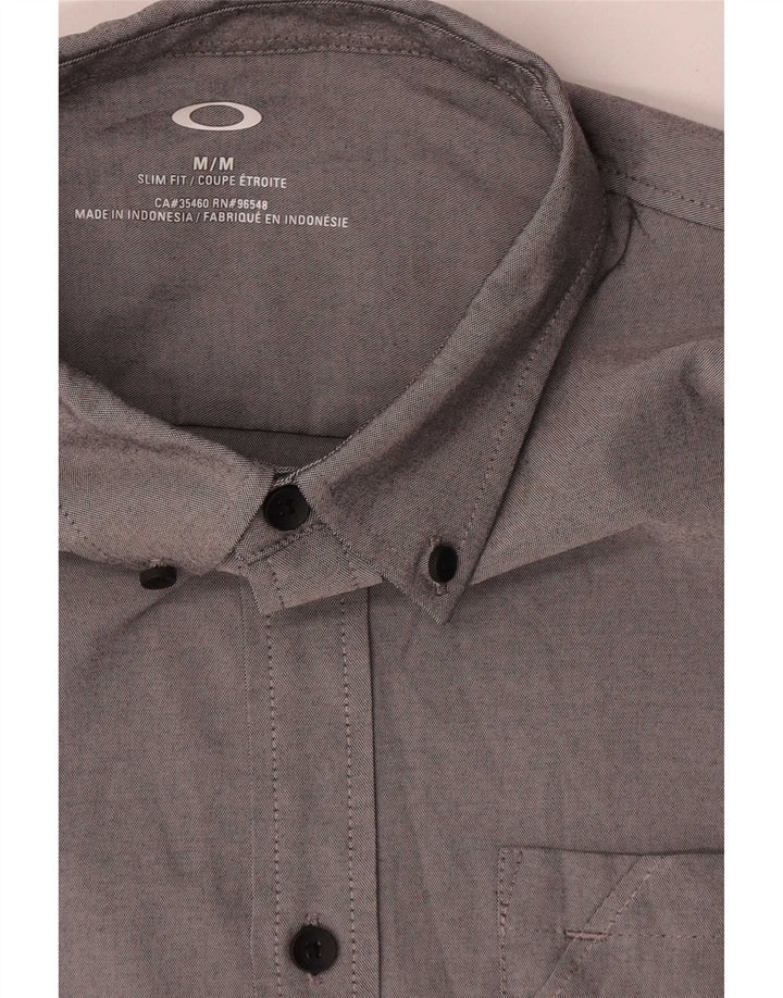 Oakley Mens Slim Fit Shirt Medium Grey Polyester