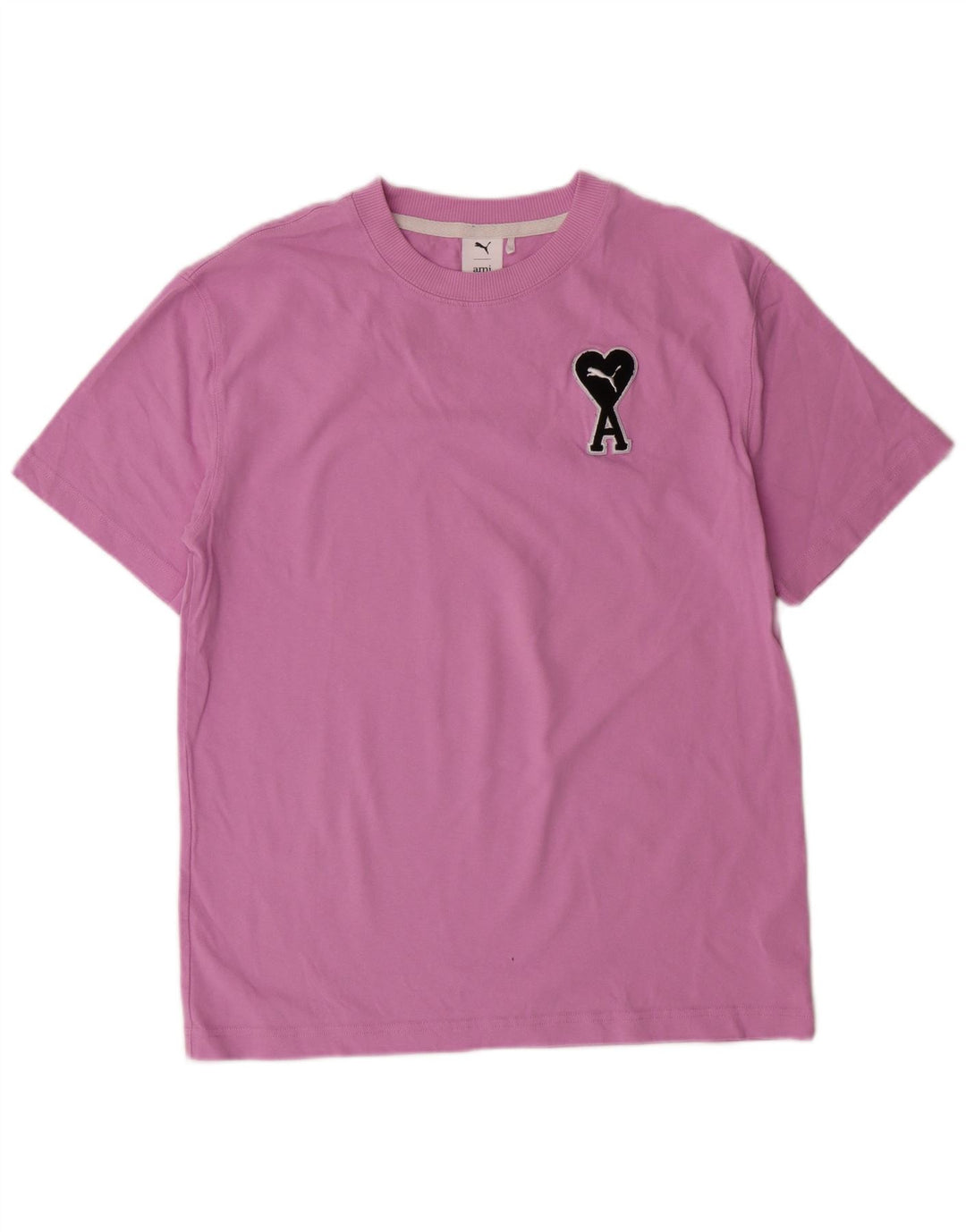 Puma Mens Graphic T-Shirt Top Small Pink Cotton