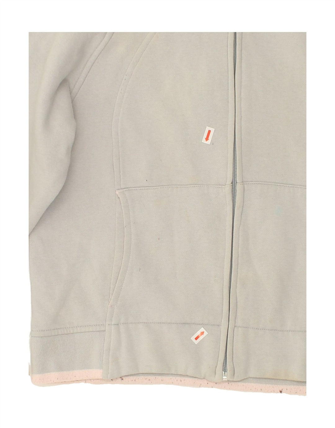 LOTTO Womens Oversized Zip Hoodie Sweater UK 10 Medium  Blue Cotton Vintage Lotto and Second-Hand Lotto from Messina Hembry 