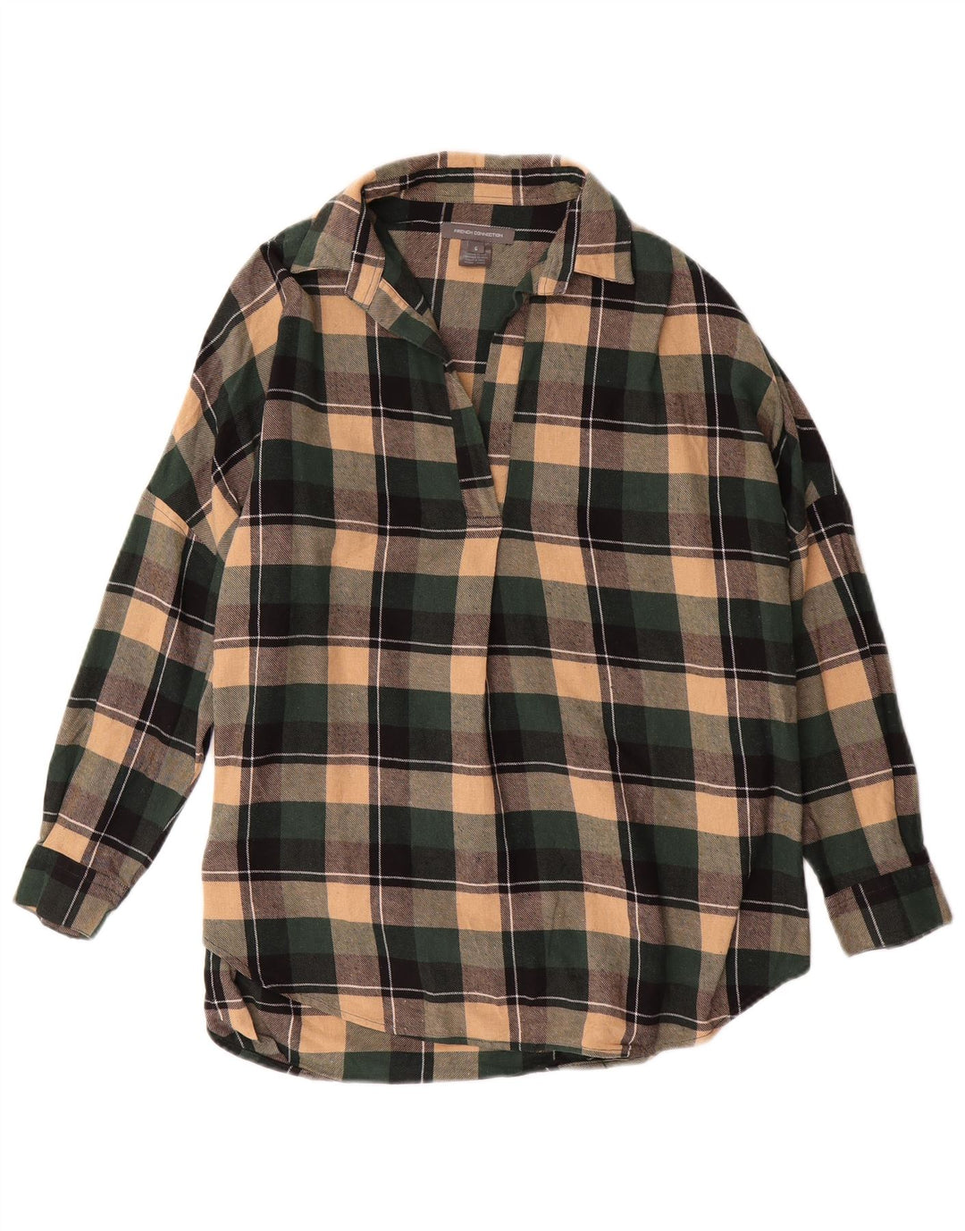 FRENCH CONNECTION Womens Flannel Shirt Dress UK 10 Small Multicoloured