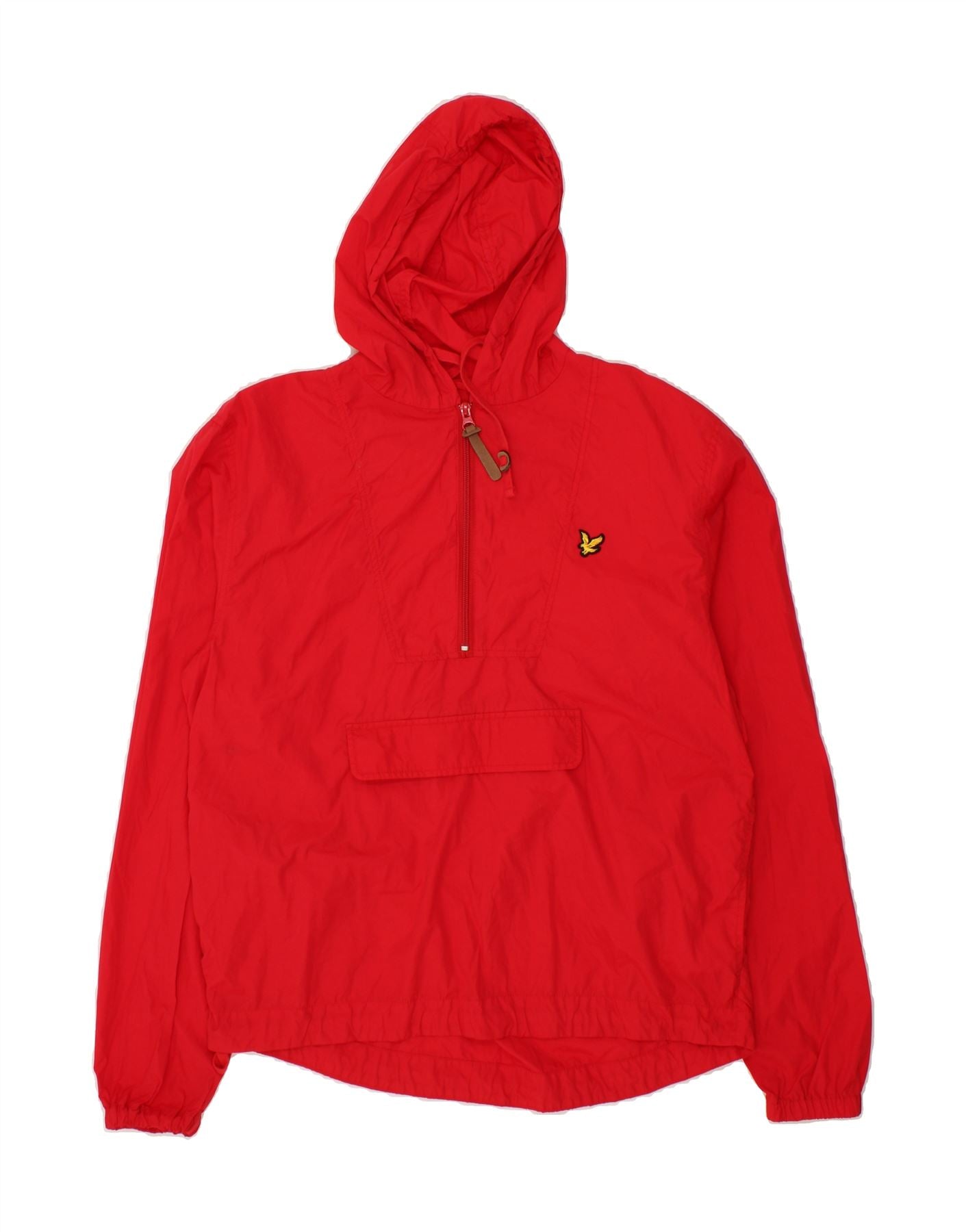 LYLE SCOTT Mens Hooded Anorak Jacket UK 40 Large Red Polyamide