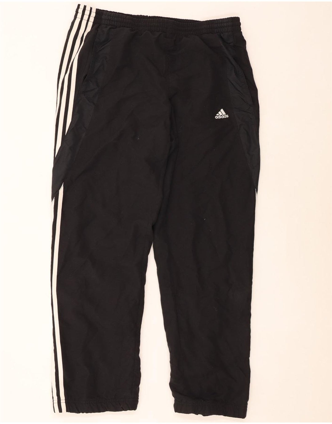 Adidas Mens Tracksuit Trousers Joggers Medium Black Polyester
