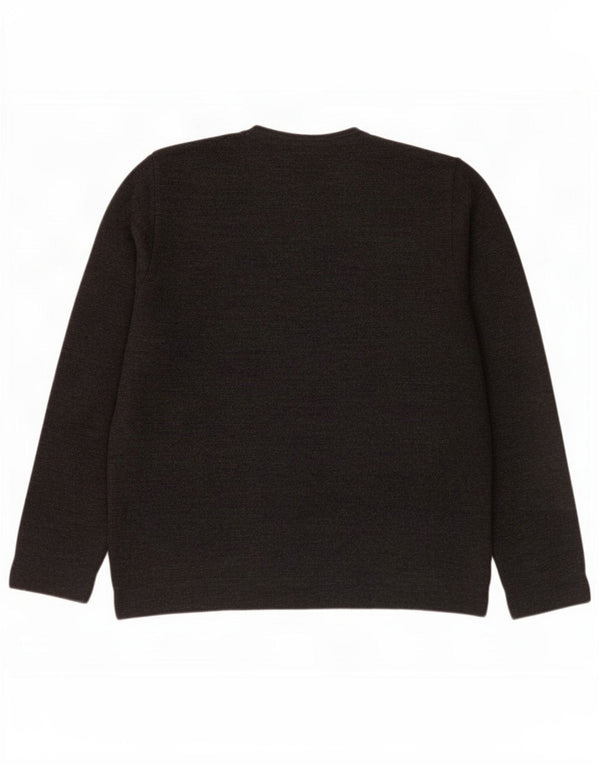Zara Mens V-Neck Jumper Sweater XL Grey Acrylic
