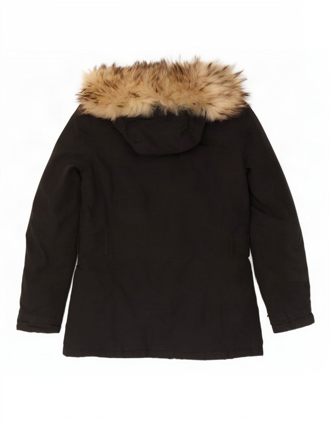 Woolrich Womens Hooded Padded Jacket UK 10 Small Black