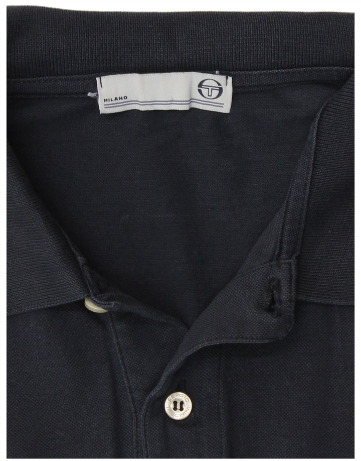 Sergio Tacchini Mens Polo Shirt Large Navy Blue