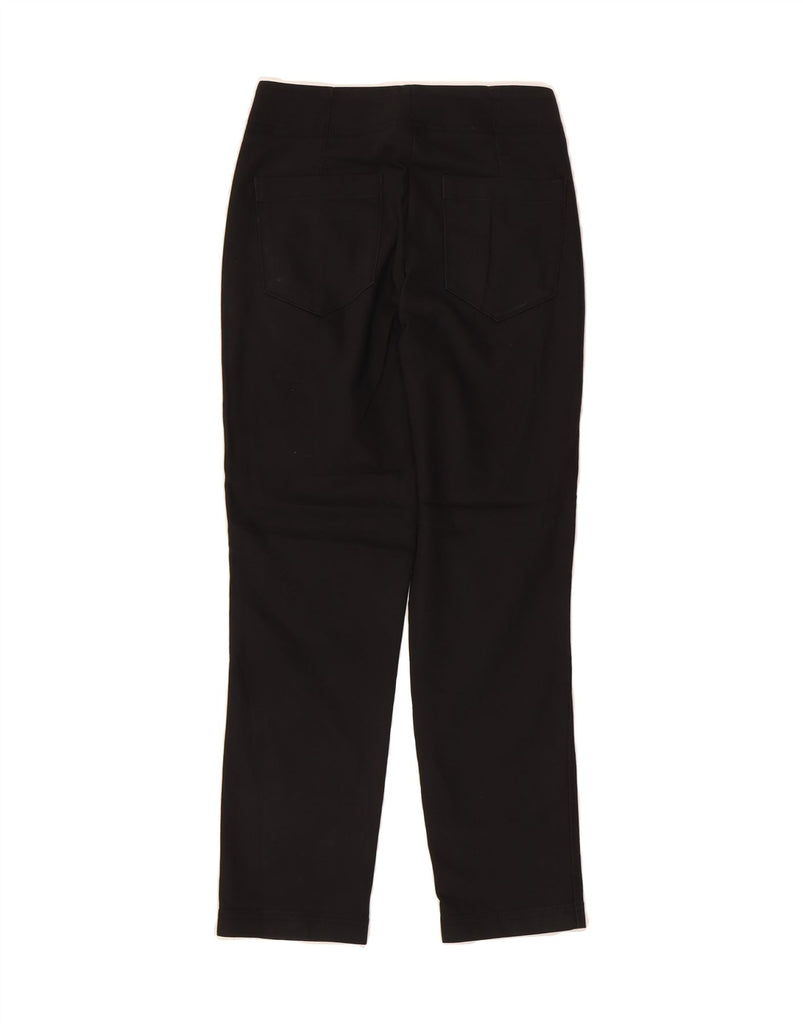 MASSIMO DUTTI Womens Slim Casual Trousers EU 34 2XS W24 L26 Black Cotton Vintage Massimo Dutti and Second-Hand Massimo Dutti from Messina Hembry 