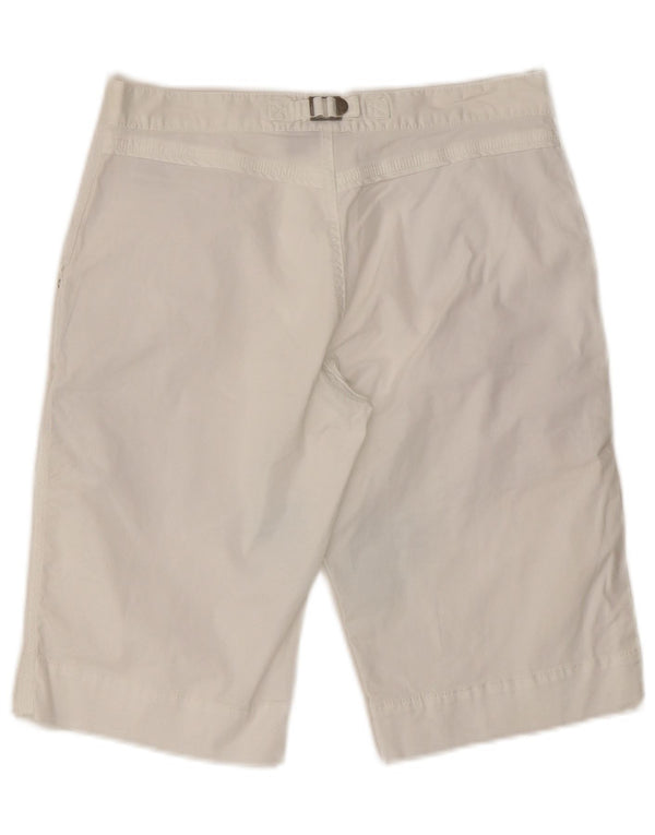 Diadora Womens Chino Shorts UK 8 Small W27 L11 White Cotton
