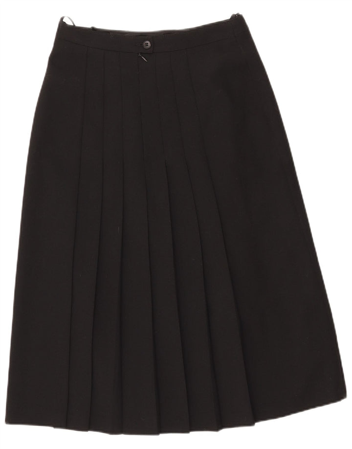 Del Mod Womens High Waist Pleated Skirt EU 38 Medium W27 Black Polyester
