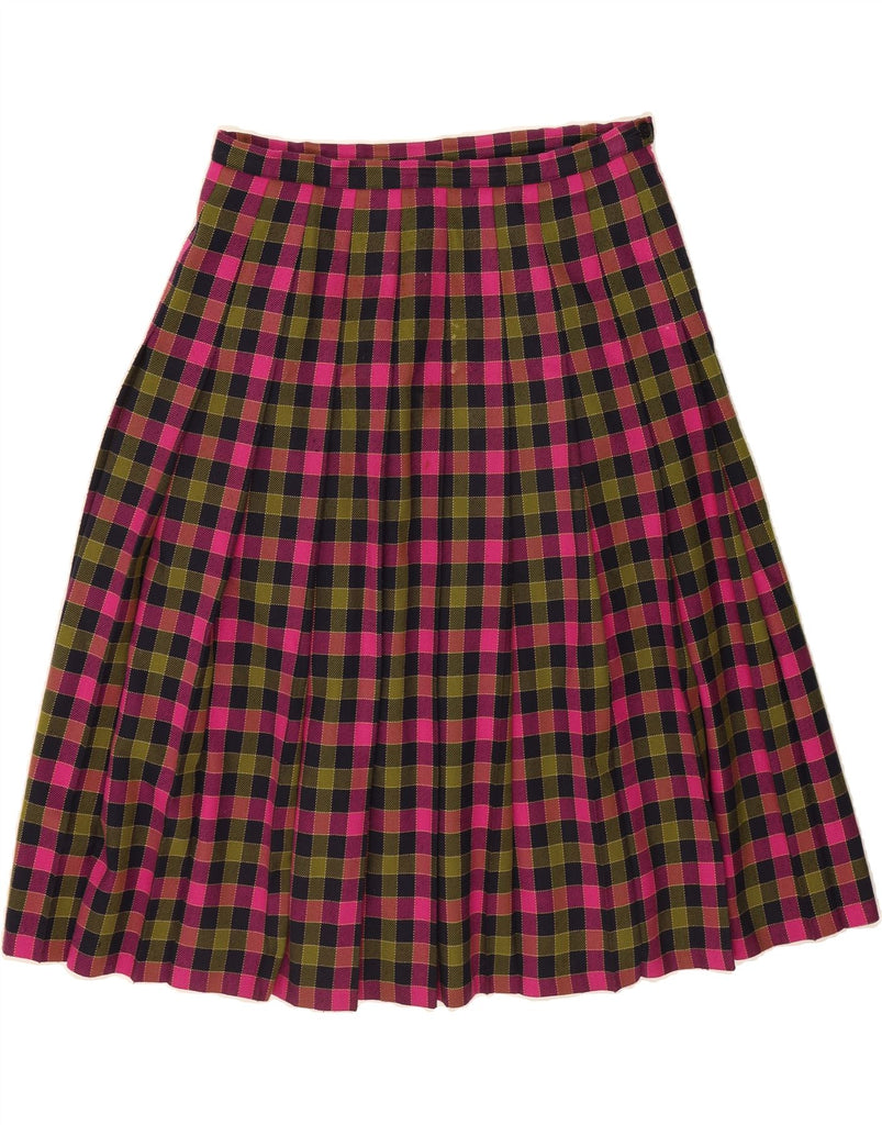 EASTEX Womens High Waist A-Line Skirt UK 18 XL W32 Multicoloured Check Vintage Eastex and Second-Hand Eastex from Messina Hembry 