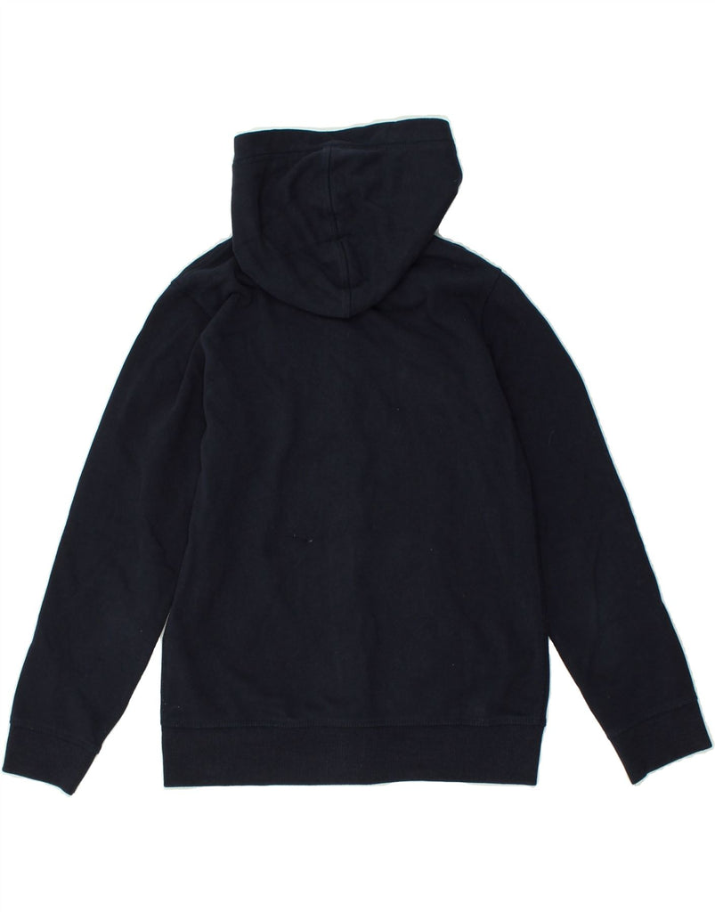 NAPAPIJRI Boys Graphic Zip Hoodie Sweater 11-12 Years Navy Blue Cotton | Vintage Napapijri | Thrift | Second-Hand Napapijri | Used Clothing | Messina Hembry 