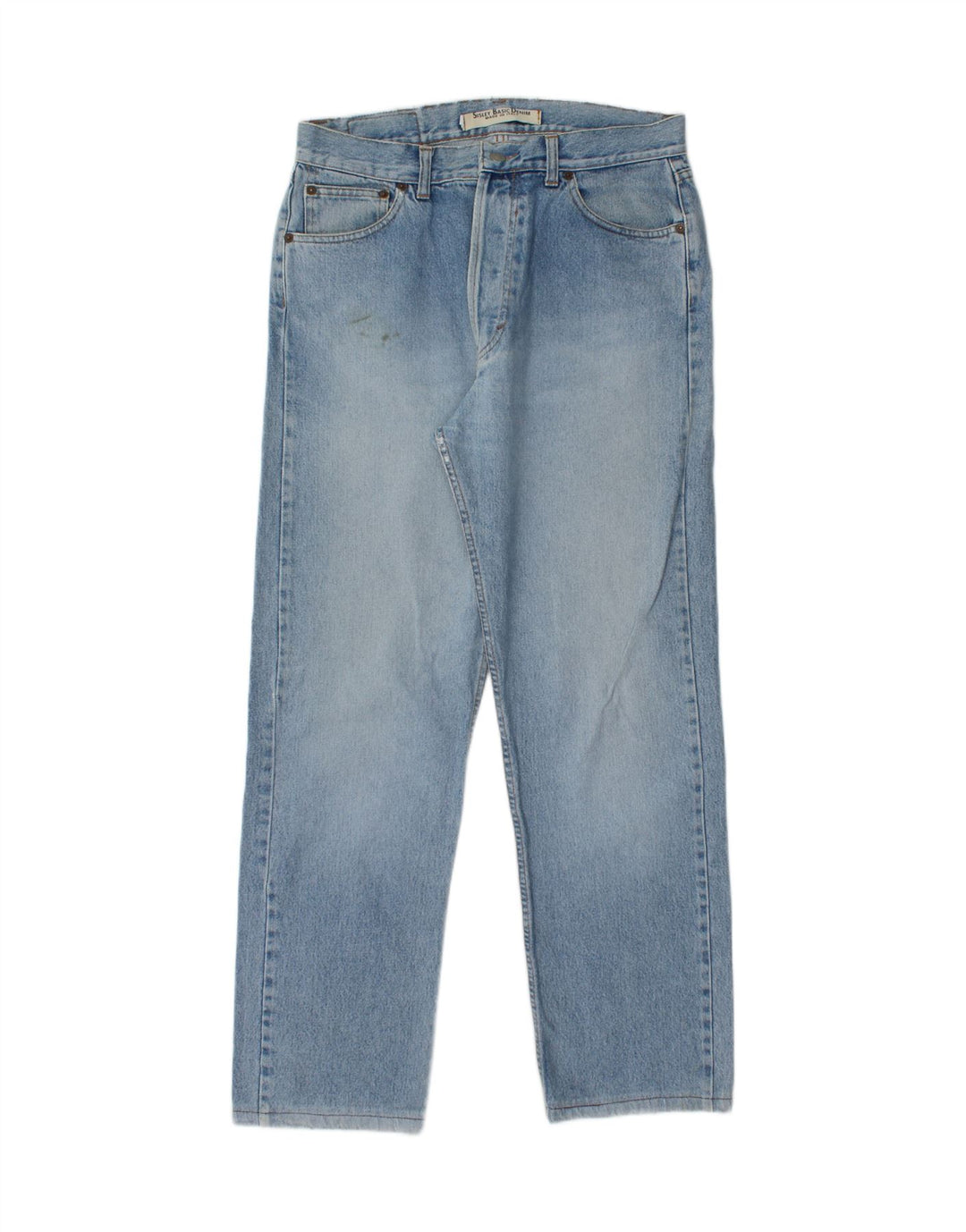 SISLEY Mens Straight Jeans  W34 L30 Blue Cotton