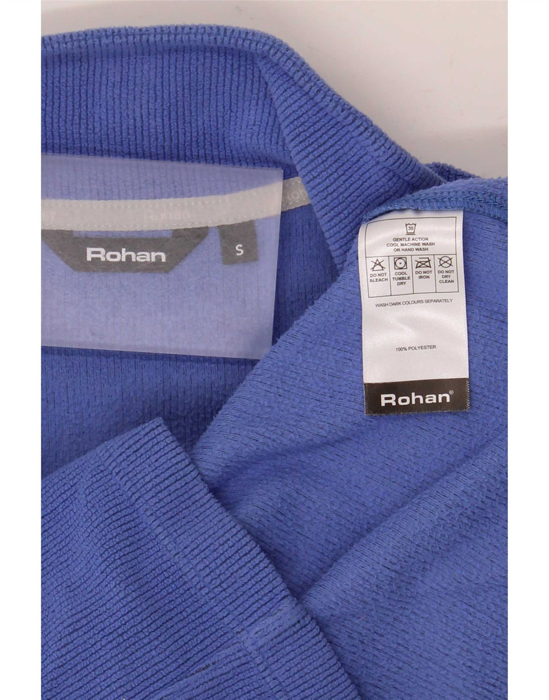 Rohan Womens Oversized Fleece Jacket UK 10 Small Blue Polyester