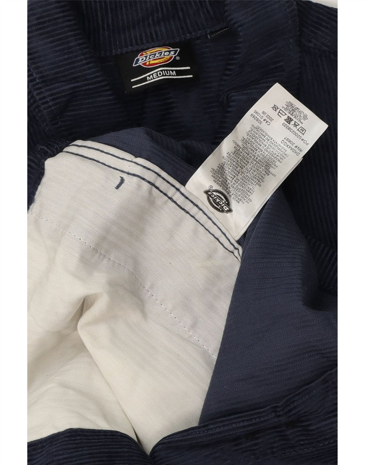 Dickies Mens Corduroy Shirt Medium Navy Blue Cotton
