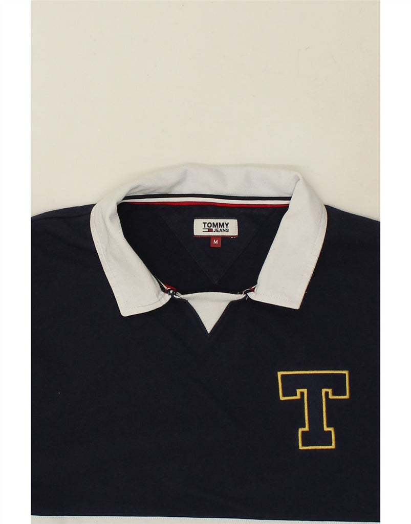 TOMMY HILFIGER Boys Polo Neck Sweatshirt Jumper 13-14 Years Medium Blue | Vintage Tommy Hilfiger | Thrift | Second-Hand Tommy Hilfiger | Used Clothing | Messina Hembry 